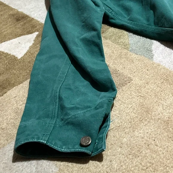Carhartt Unlined Chore Jacket CU1058 XL CACTUS GREEN, GRAIL/VTG/MINT